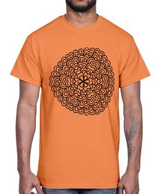 mandala 802#- mandala- Cotton Tee