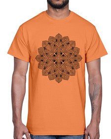 mandala 821#- mandala- Cotton Tee
