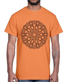 mandala 827#- mandala- Cotton Tee
