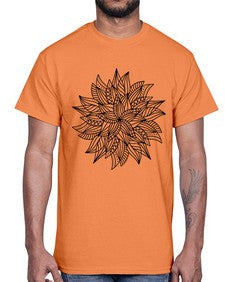 mandala 907#- mandala- Cotton Tee