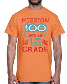 mission one hundred days of first grade 533#- first grade- Cotton Tee