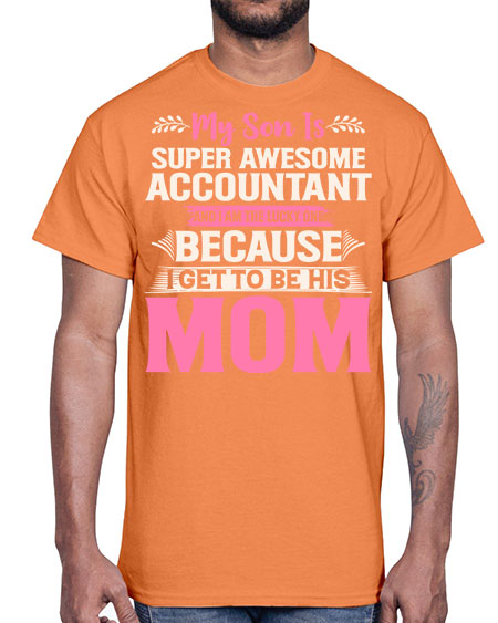 my son is super awesome accountant 1111#- accountant- Cotton Tee