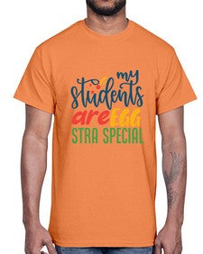 my students are egg strA special Style 295#- teacher- Cotton Tee