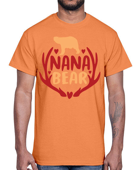 nana bear 195#- bears - animals- Cotton Tee