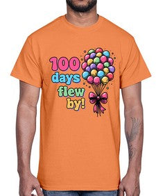 one hundred Day of School 563#- one hundred days- Cotton Tee