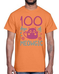 one hundred days of meowgic 570#- one hundred days- Cotton Tee