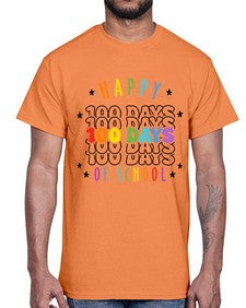 one hundred days of school 575#- one hundred days- Cotton Tee