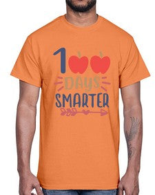 one hundred days smarterrr 582#- one hundred days- Cotton Tee