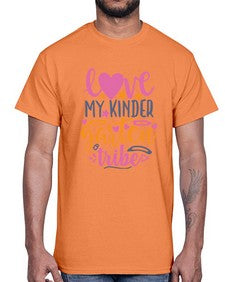 one hundred love my kinder garten tribe 593#- one hundred days- Cotton Tee