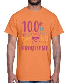 one hundredth day no probllama 597#- one hundred days- Cotton Tee