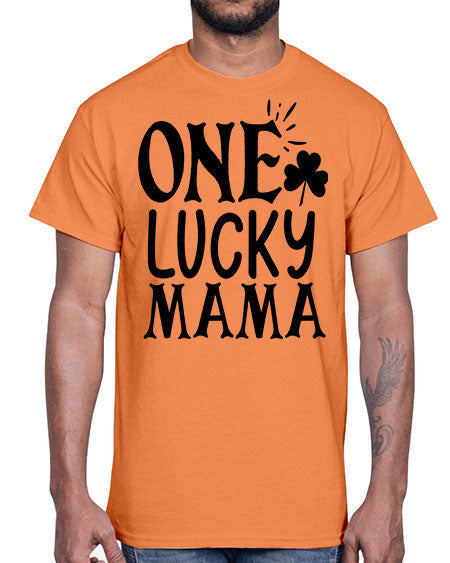 one lucky mama Style 34#- autism- Cotton Tee