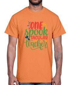 one spook tacular teacher Style 329#- teacher- Cotton Tee