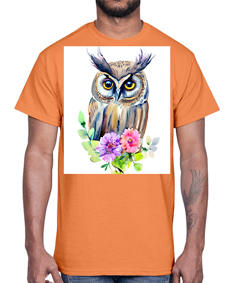 owl 11#- owl- Cotton Tee