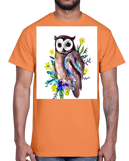 owl 14#- owl- Cotton Tee