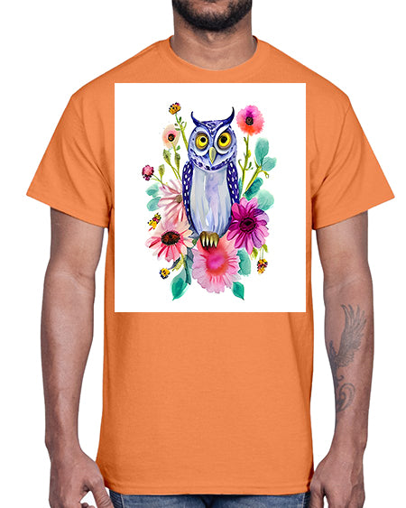 owl 25#- owl- Cotton Tee