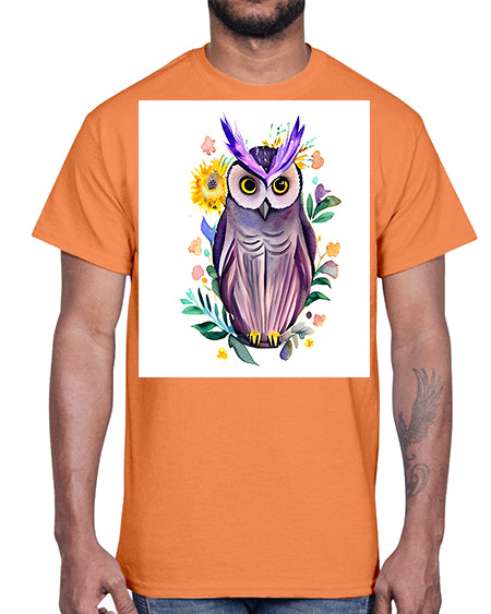 owl 7#- owl- Cotton Tee
