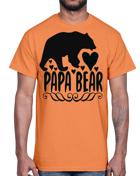 papa bear 203#- bears - animals- Cotton Tee