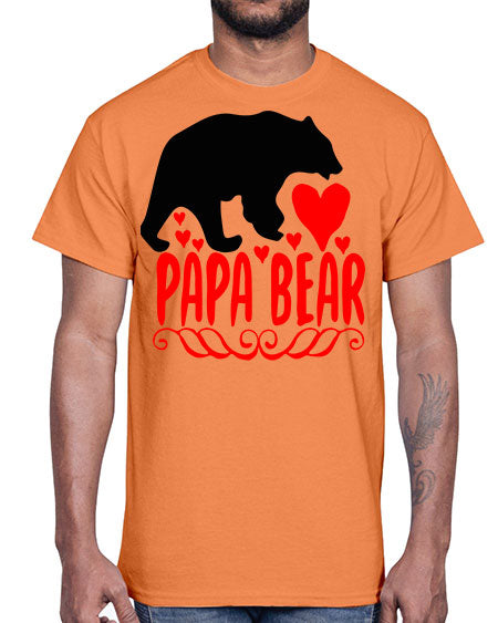 papa bear 205#- bears - animals- Cotton Tee
