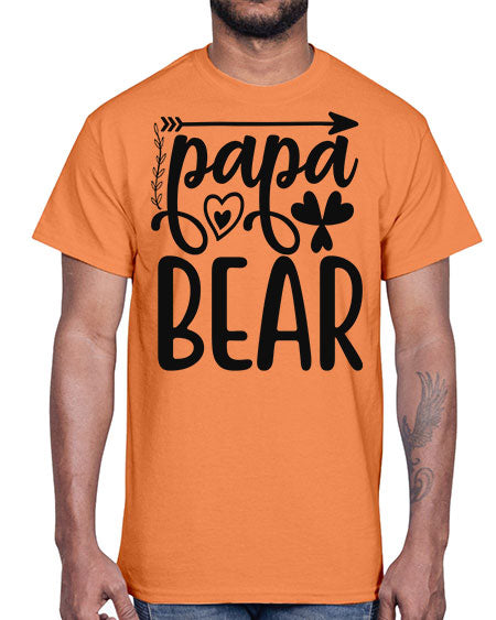 papa bear 209#- bears - animals- Cotton Tee