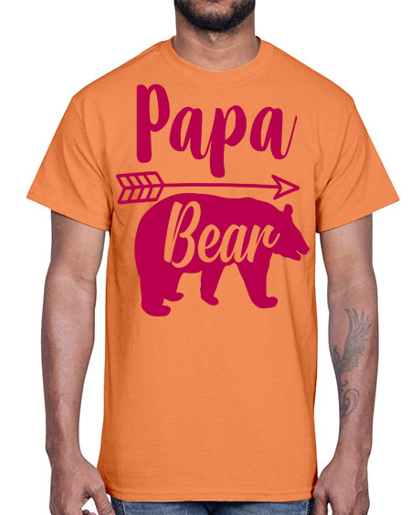 papa bear 217#- bears - animals- Cotton Tee