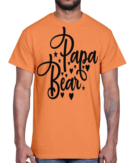 papa bear 219#- bears - animals- Cotton Tee