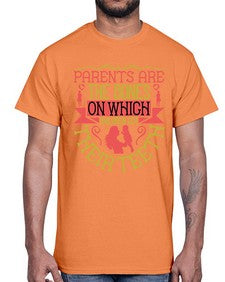 parents are the bones on which children cut their teeth 531#- parents day- Cotton Tee