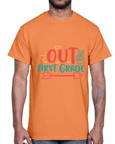 peace out first grade 622#- first grade- Cotton Tee