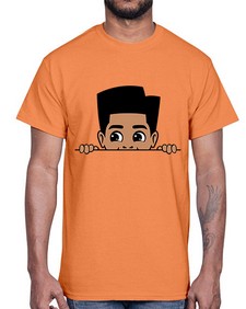 peekaboo boy 18#- black boys or men- Cotton Tee