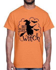 percent that witch 55#- witch- Cotton Tee
