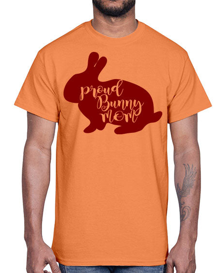 proud bunny mom- rabbit- Cotton Tee