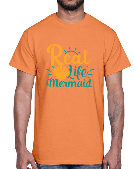 real life mermaid Style 79#- summer- Cotton Tee