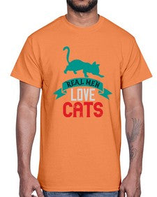 real man love cats o Style 112#- cats- Cotton Tee