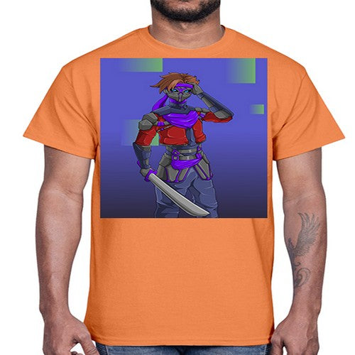 robber bring knife156#- anime- Cotton Tee