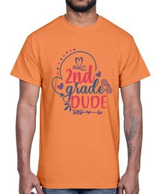 second grade dude 814#- second grade- Cotton Tee