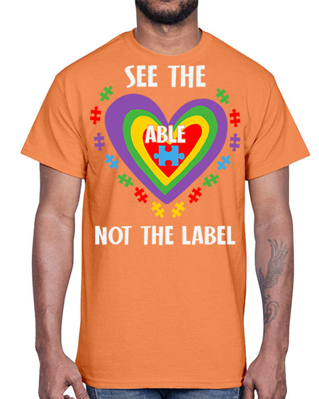 see the able not the 115#- autism- Cotton Tee