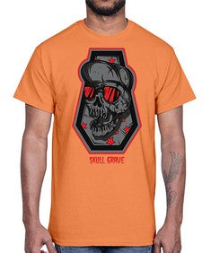 skull grave 1056#- art pop art- Cotton Tee