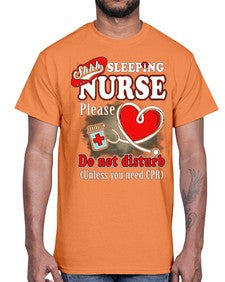 sleeping nurse 1402#- nurse- Cotton Tee