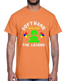 software developer the legend 16#- computer- Cotton Tee