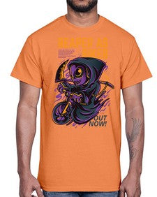 source reaper as biker 1102#- art pop art- Cotton Tee