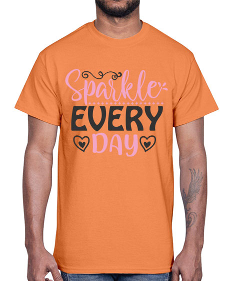 sparkle every day Style 1#-makeup Cotton Tee