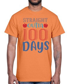 straight outta one hundred days 907#- one hundred days- Cotton Tee