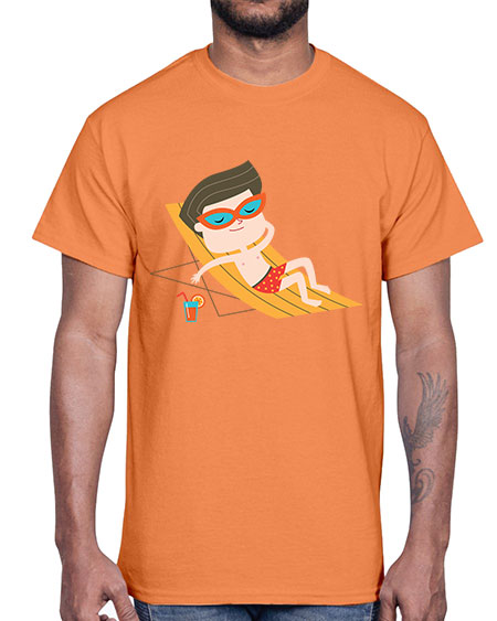 summer characters 62#- summer- Cotton Tee
