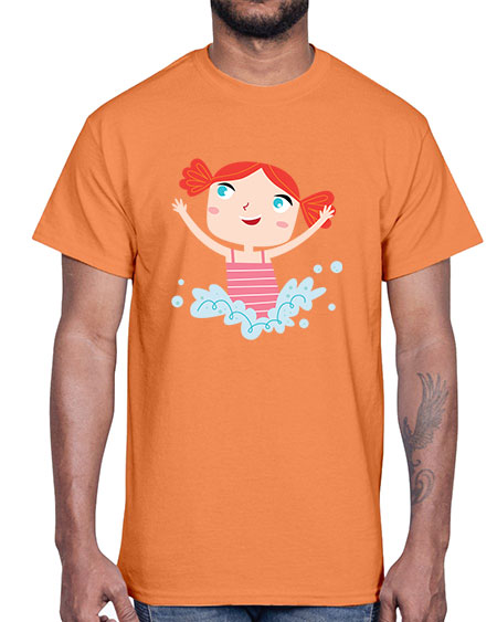 summer characters 73#- summer- Cotton Tee