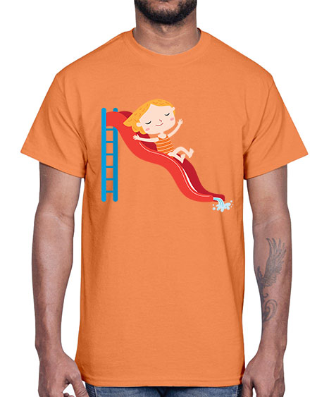 summer characters 74#- summer- Cotton Tee