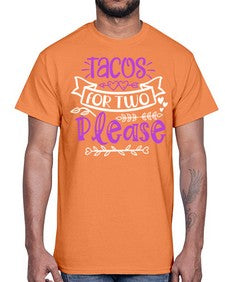 tacos for two please 1606#- tacos- Cotton Tee