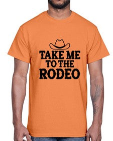take me to the rodeo 1144#- western- Cotton Tee