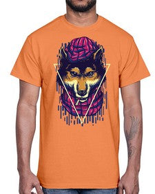 the wolves 1157#- art pop art- Cotton Tee