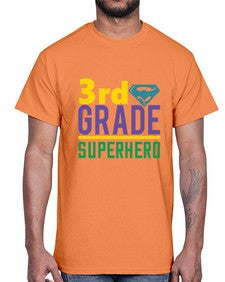 third Grade Superhero 976#- third grade- Cotton Tee