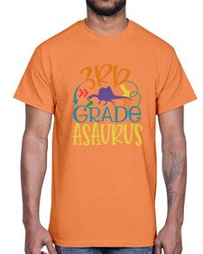 third grade asaurus 948#- third grade- Cotton Tee