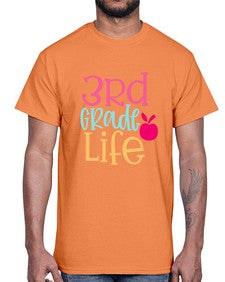 third grade life design 966#- third grade- Cotton Tee